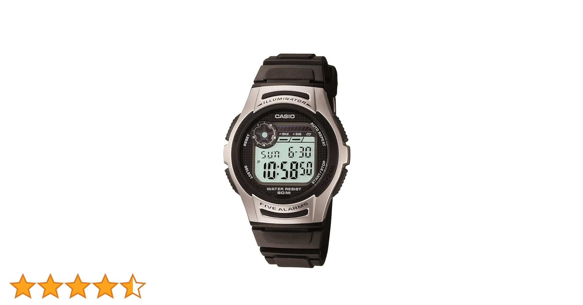 Amazon.co.jp: [カシオ]CASIO 腕時計 デジタル W-213-1AV 10年電池